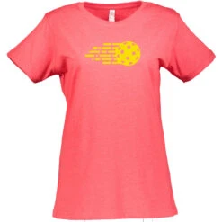 Fast Ball Cotton T-Shirt - Women's -Pickleball Promotion Store FastBall W CTN RD 91266.1677615151