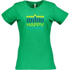 Hanukkah Cotton T-Shirt - Women's -Pickleball Promotion Store Hanukkah W CTN GR 90053.1667341431