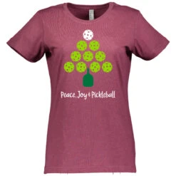 Pickleball Holiday Cotton T-Shirt - Women's