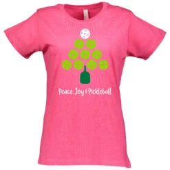 Pickleball Holiday Cotton T-Shirt - Women's -Pickleball Promotion Store Holiday W CTN HP 79270.1677036232