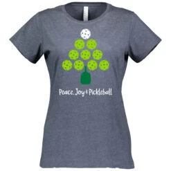 Pickleball Holiday Cotton T-Shirt - Women's -Pickleball Promotion Store Holiday W CTN NY 10735.1677036232