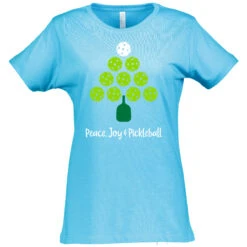 Pickleball Holiday Cotton T-Shirt - Women's -Pickleball Promotion Store Holiday W CTN TU 70905.1666999694
