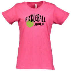 Pickleball Junkie Cotton T-Shirt - Women's -Pickleball Promotion Store Junkie W CTN HP 97926.1667415917