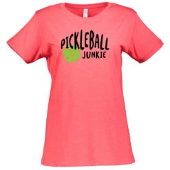 Pickleball Junkie Cotton T-Shirt - Women's -Pickleball Promotion Store Junkie W CTN RD 22593.1677006558