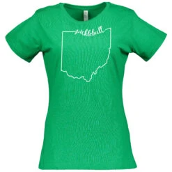 Ohio Cotton T-Shirt - Women's 12 Ohio Cotton T-Shirt - Women's -Pickleball Promotion Store Ohio W CTN GR 60727.1666728182