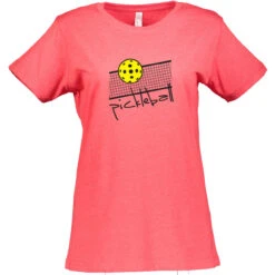 Over The Net Cotton T-Shirt - Women's 12 Over The Net Cotton T-Shirt - Women's -Pickleball Promotion Store OverTheNet W CTN RD 38646.1677614063