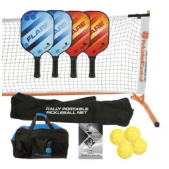 Rally Flare Graphite Set - Paddles/balls/net System/duffel/rules
