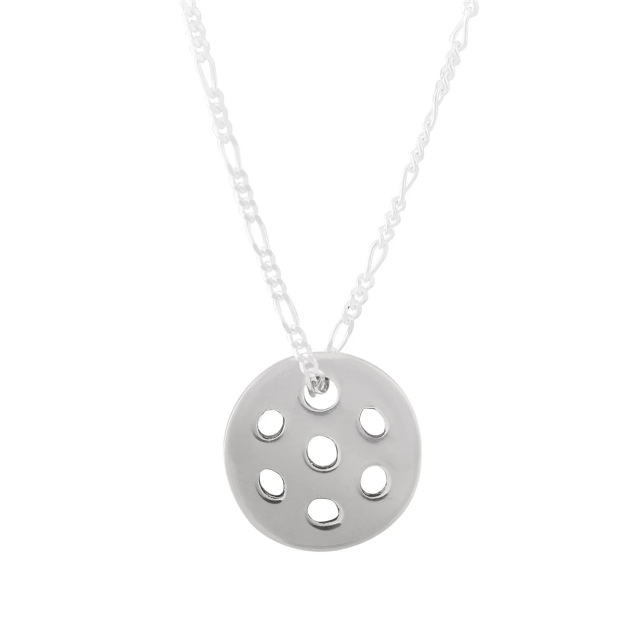 Reversible Sterling Silver Pickleball Pendant 3 Reversible Sterling Silver Pickleball Pendant