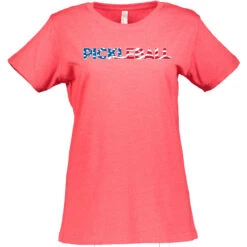 Pickleball USA Cotton T-Shirt - Women's -Pickleball Promotion Store PBUSA W CTN RD 22519.1677284826