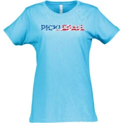 Pickleball USA Cotton T-Shirt - Women's -Pickleball Promotion Store PBUSA W CTN TU 40181.1677284826