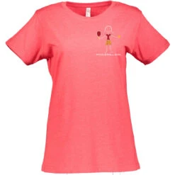 Pickleball Girl Cotton T-Shirt - Women's -Pickleball Promotion Store PB Girl W CTN RD 80232.1677034203