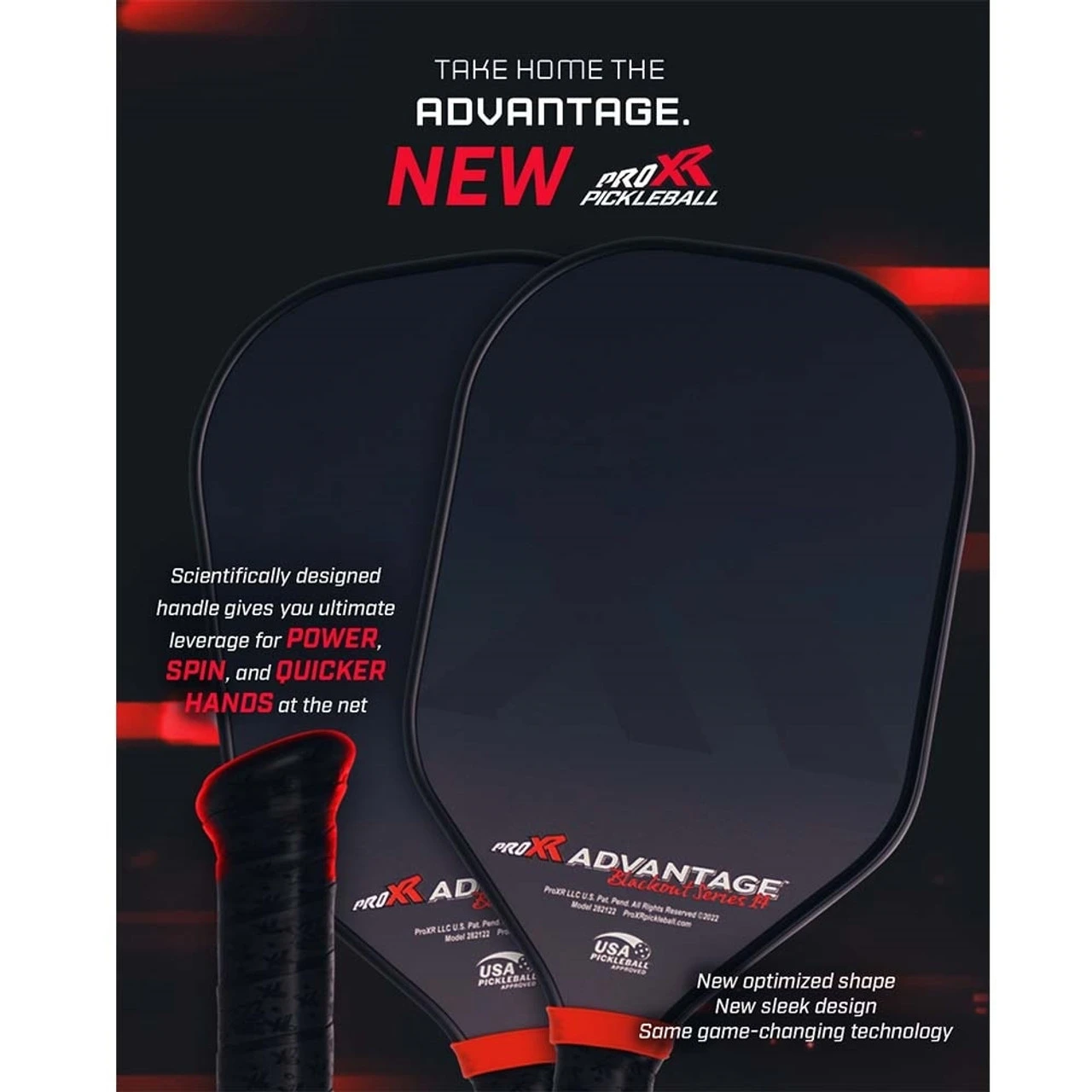 ProXR Advantage Blackout Series 14 Paddle 4 ProXR Advantage Blackout Series 14 Paddle - Image 2