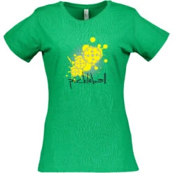 Splatter Cotton T-Shirt - Women's 10 Splatter Cotton T-Shirt - Women's -Pickleball Promotion Store Splatter W CTN GR 17157.1667330664