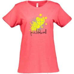 Splatter Cotton T-Shirt - Women's 13 Splatter Cotton T-Shirt - Women's -Pickleball Promotion Store Splatter W CTN RD 51830.1677613621