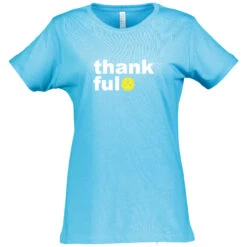 Thankful Cotton T-Shirt - Women's -Pickleball Promotion Store Thankful CBT W TU 61057.1676996574