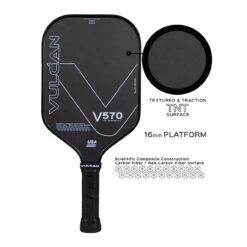 Vulcan V570 CF2 Carbon Fiber Paddle -Pickleball Promotion Store VUL732 V570CF2 4 1000 95942.1676393232